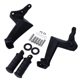 TCT-MOTORPARTS Passenger Pegs Pedal Footpegs Rests Mount Fit for Boardwalk High ball Victory Vegas Gunner Highball Kingpin Boardwalk Black 2008 13 17 16