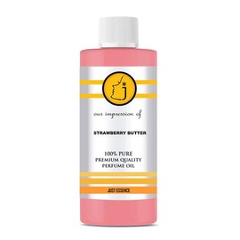 Just Essence Strawberry Butter Perfume Fragrance Oil | Alcohol Free, Long Lasting Scent for Teens & Adults | Multipurpose Essential Oil for Body, Lotion, Candle & Diffuser | 2 Fl Oz