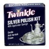 Twinkle No Scent Silver Polish 4.4oz Cream w/ Applicator Sponge