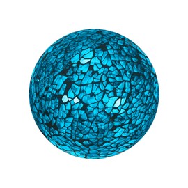 M METERXITY Decorative Ball for Bowls, 3 Inch Mosaic Glass Balls Decorative Glass Orbs for Home Decor/Dining Tables/Wedding Party/Coffee Table/Centerpiece Decor [Turquoise]