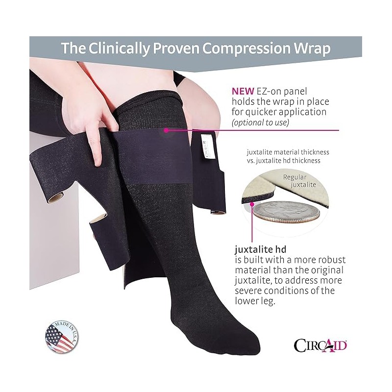 circaid Juxtalite HD sistema de pierna corta media/completa pantorrilla