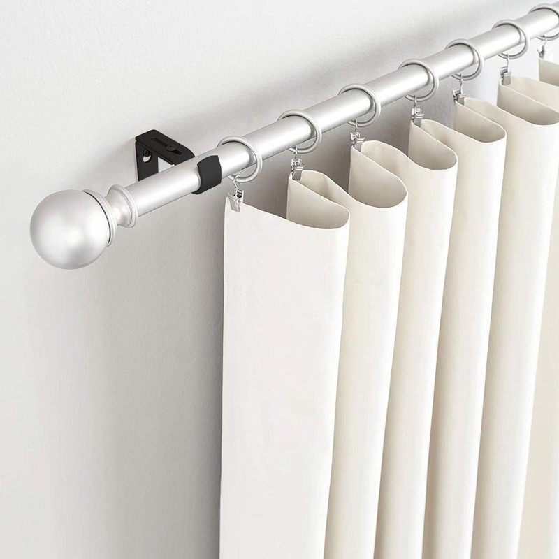 Luanxu 2 Pcs of Adjustable Curtain Rod Brackets, Heavy Duty