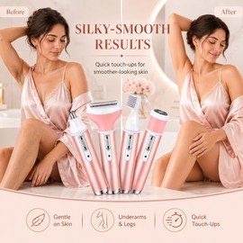 Women’s Electric Body Hair Trimmer for Bikini & Underarms – Rechargeable Wet & Dry Grooming Kit