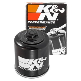 K&N KN-183 Filtro de Aceite de Alto Rendimiento para Motocicleta Piaggio Aprilia Derbi Peugeot Negro