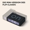 Lexon LR158O4 Digital Alarm Clock Flip Mini Orange