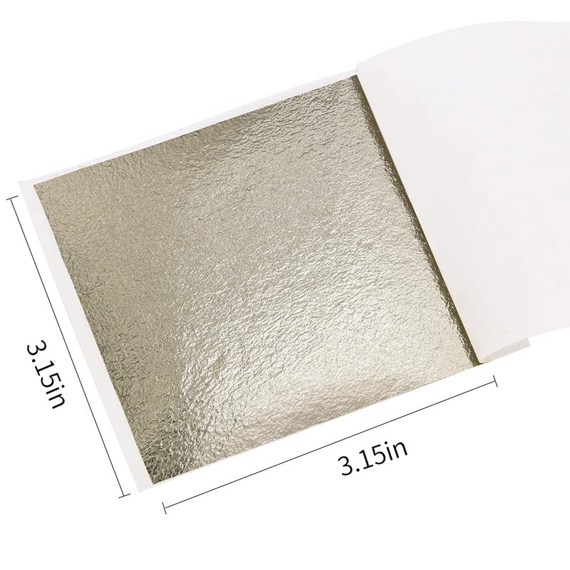 KINNO 100 Sheets Gold Leaf Sheets - KINNO Antique Silver