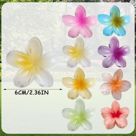 GWAWG 8 Stück Blumen Haarklammer, Haarspange Blume für Mittleres Bis Dickes Haar, Leichte Flower Hair Clip, Perfekt für Hochsteckfrisuren, Pferdeschwänze und das Tägliche Styling