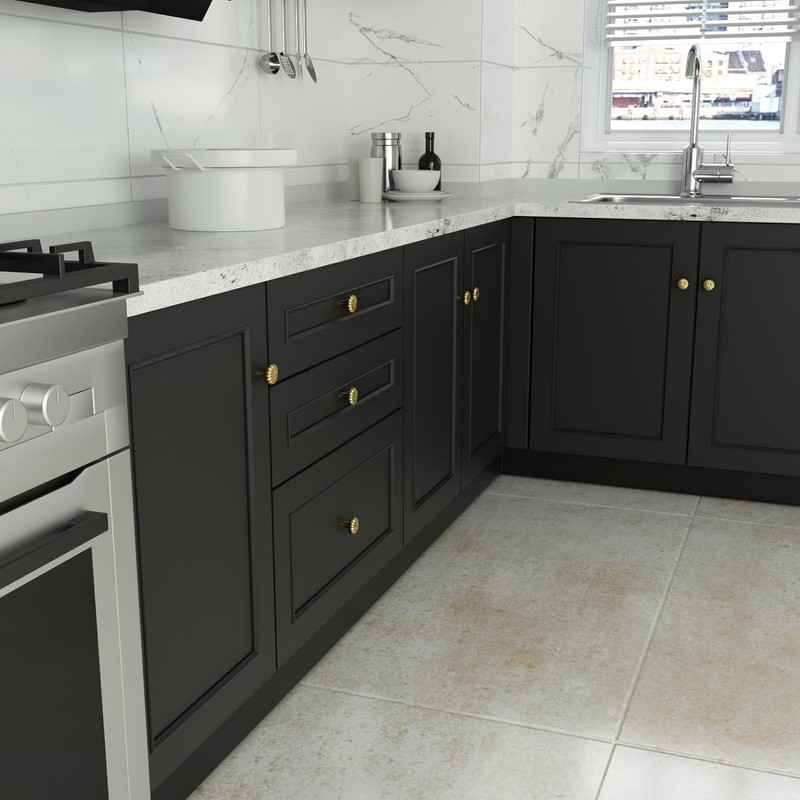 goldenwarm 6 Pack Gold Dresser Knobs Drawer Knobs Gold Knobs