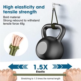 Casenly Tension Elastic Straps with Carabiner, Pack of 4 Expander with Carabiner Hook, 30 cm, Lashing Straps with Hooks, Strong Rubber Tensioner, Luggage Tensioner for Camping, Bike, Car, Load,