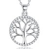 Lydreewam Tree of Life Flower Necklace for Women 925 Silver