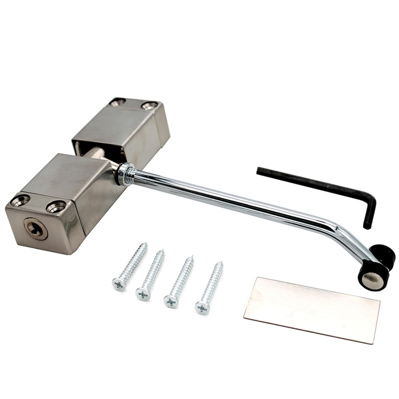 zeng Stainless Steel Automatic Door Closer, Adjustable Spring Closer for