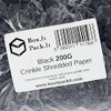 Box.it.pack.it Shredded Crinkle ZigZag Kraft Paper, Black, 200g