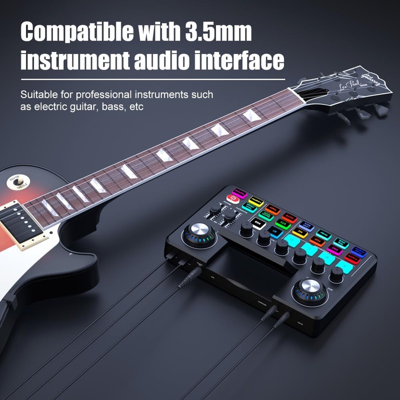 Nuoxiange F668 Beginners Game Audio Mixer OTG Interface 3D Folding