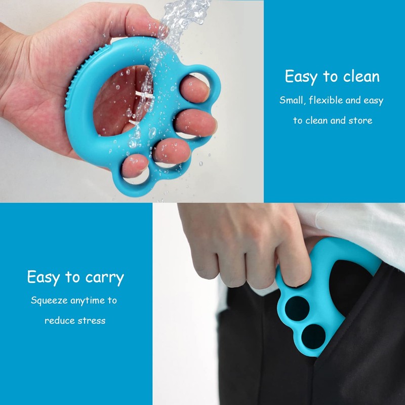 Pack of 2 Finger Trainer, Split Finger Grip Strength Trainer,