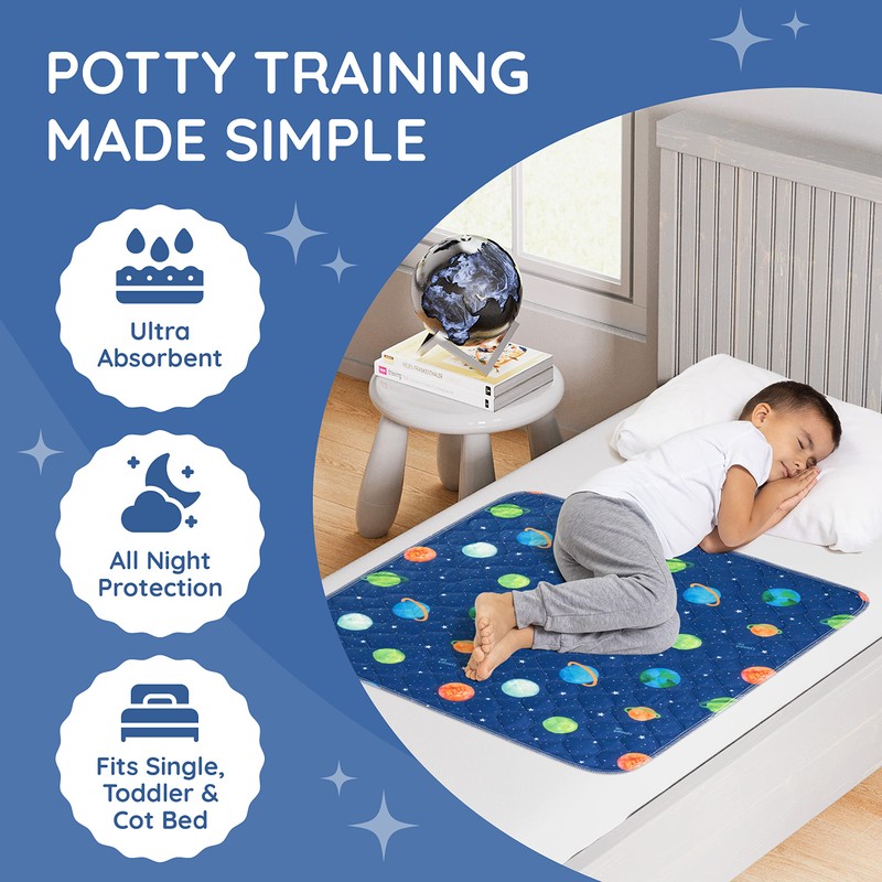 Potty Training Bed Pad, Mattress Protector for 100% Night Time