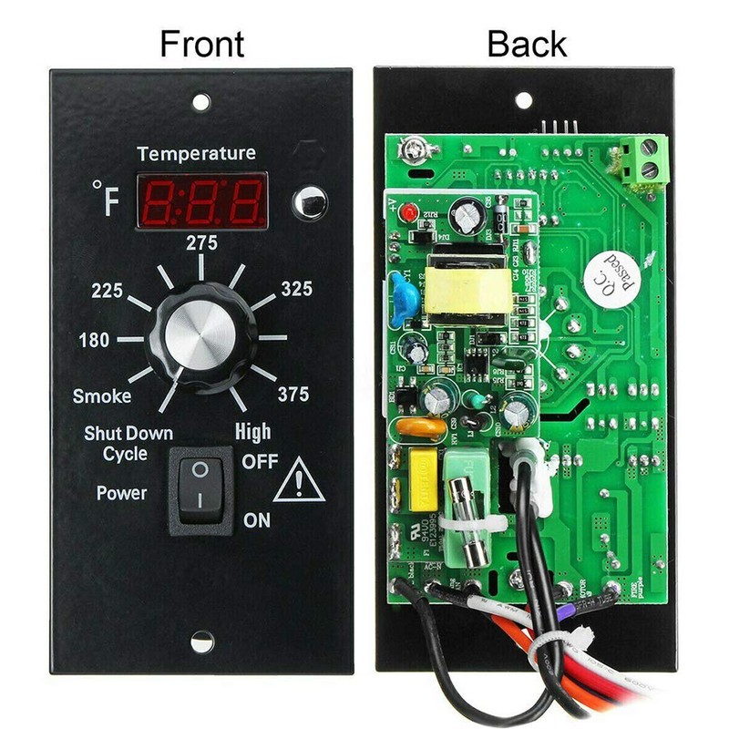 Digital Thermostat Controller, LED Display Temperature Control Panel Barbecue Grill