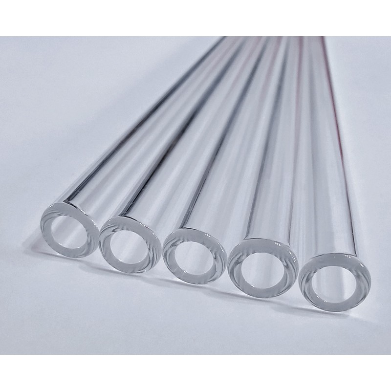 5PCS Glass Tubes 8 mm OD 2 mm 8 inch