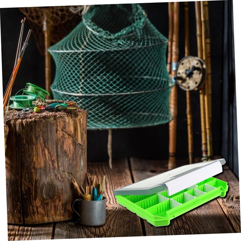 Outanaya Fishing Tackle Organizer Plastic Bait Box Lure Rig Spinner