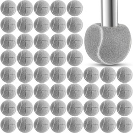 Macarrie 100 Pcs Precut Tennis Balls Bulk for Furniture Legs Tennis Ball Chair Foot Covers for Floor Protection Ball Desk Leg Coverings(Gray)