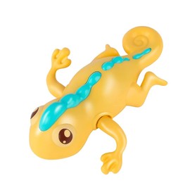 Miracland Wind-up Lizard Bath Toy, Kids Lizard Bathtub Toy Windup Lizard Toy Swimming Lizard Clockwork Water Toy Lizard Tub Toy (Yellow)
