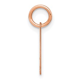 Sterling Silver Pink-plated Heart Letter B Initial Charm