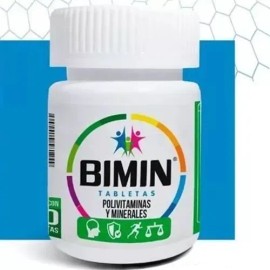 Bimin Polivitaminas Minerales 100 Tab Sydenham Suplemento Sabor