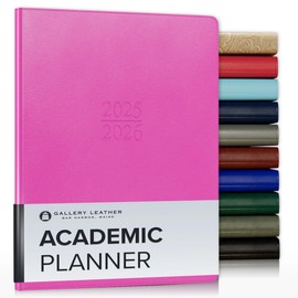 Gallery Leather Academic Planner 2026 - Caribbean Fuchsia - 9x7"