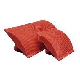 Retique It Wood Grain Tool Set, Washable Rubber Graining Tools, Red, 3-Inch and 6-Inch, 2 Pieces for Liquid Wood and Gel Stains