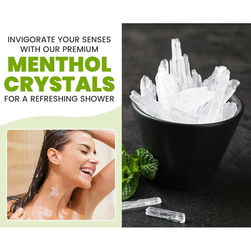 Nutrigins Menthol Crystal 2 oz - Pure Organic 100% Natural