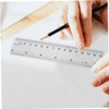 SHINEOFI Stainless Steel Cork Back Ruler Non Slip Metal Measuring