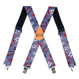 MELOTOUGH 2inch Men's Suspenders w/Clip, Heavy Duty suspenders for men, Work