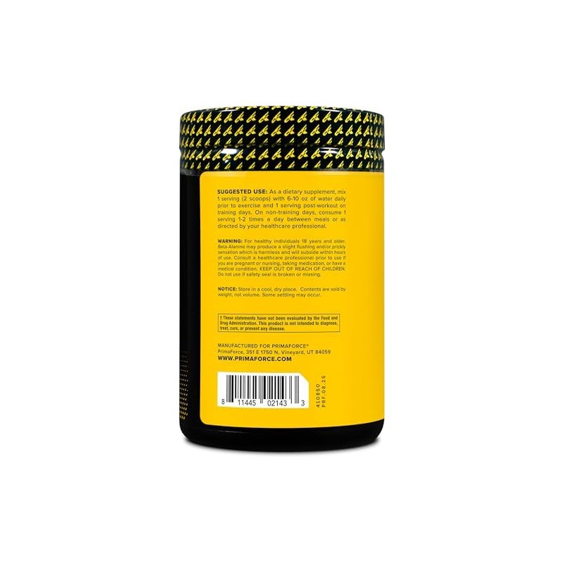 Primaforce- Beta Alanina en Polvo 500 Gramos (1.1lbs) Sin Sabor