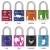 ABUS 100871 Hardened Steel Padlock Aluminium 72LL/40 Pink Love Bow