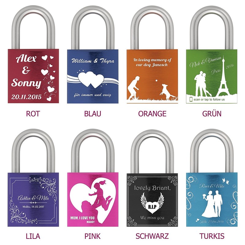 ABUS 100871 Hardened Steel Padlock Aluminium 72LL/40 Pink Love Bow