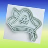 Set of 3 Pirate Themed Cookie Cutters
