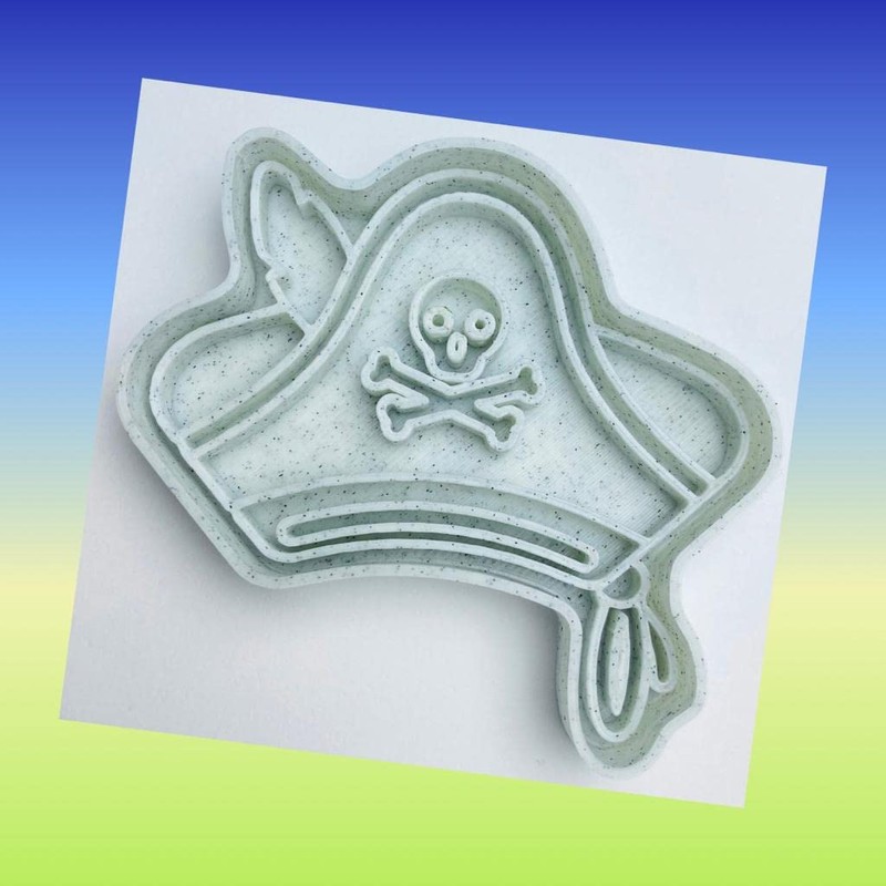 Set of 3 Pirate Themed Cookie Cutters