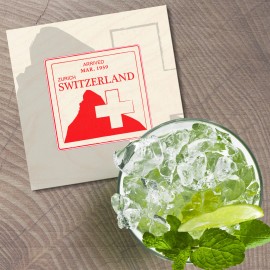 Unbranded Zurich Switzerland Europe Cross Travel 4'' X 4'' Square Wooden Coaster