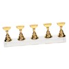 WOONEKY 5pcs Plastic Nail Display Stand for Manicure Set Professional