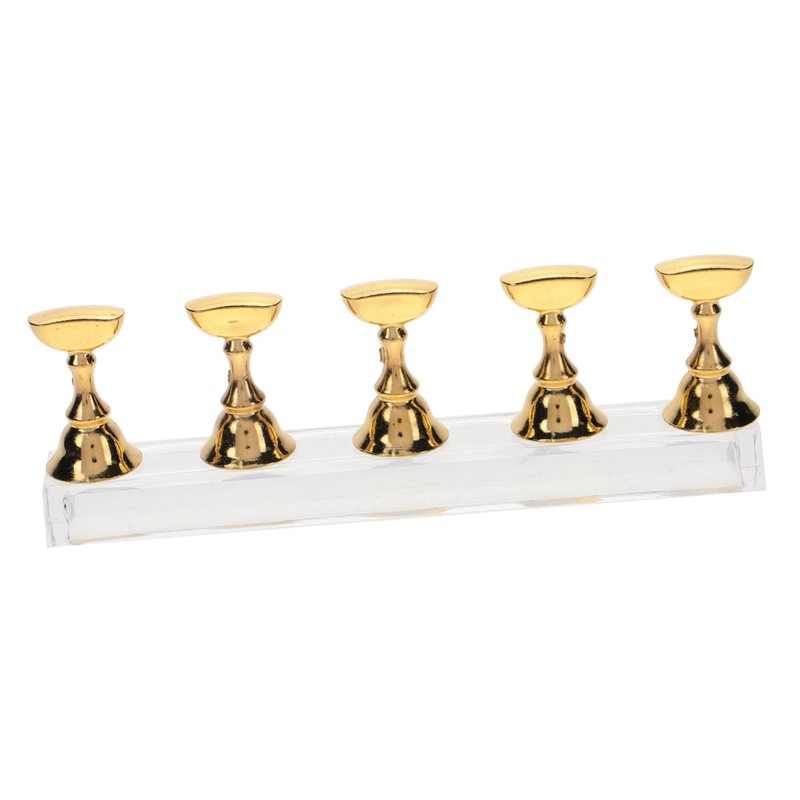 WOONEKY 5pcs Plastic Nail Display Stand for Manicure Set Professional