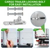 Heavy-Duty Cargo Trailer Door Hasps (Includes Bolt, nut, Washer, and
