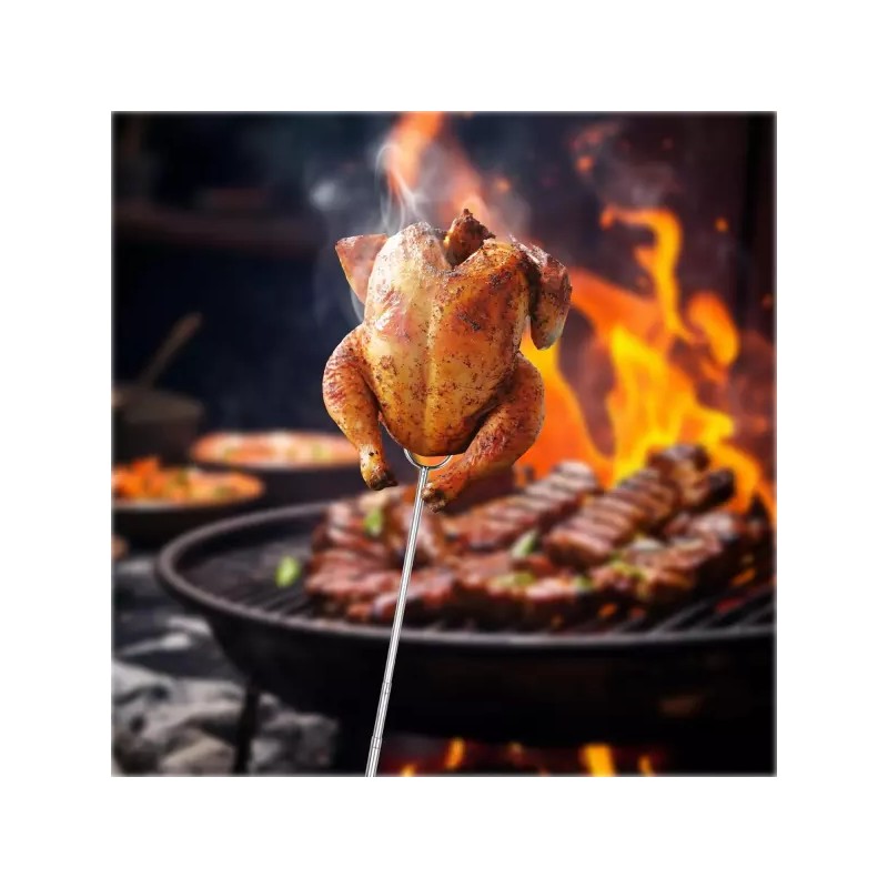 Campfire 캠프파이어용 49인치 대형 포크 헤드 핫도그 스틱 파이어 피트용