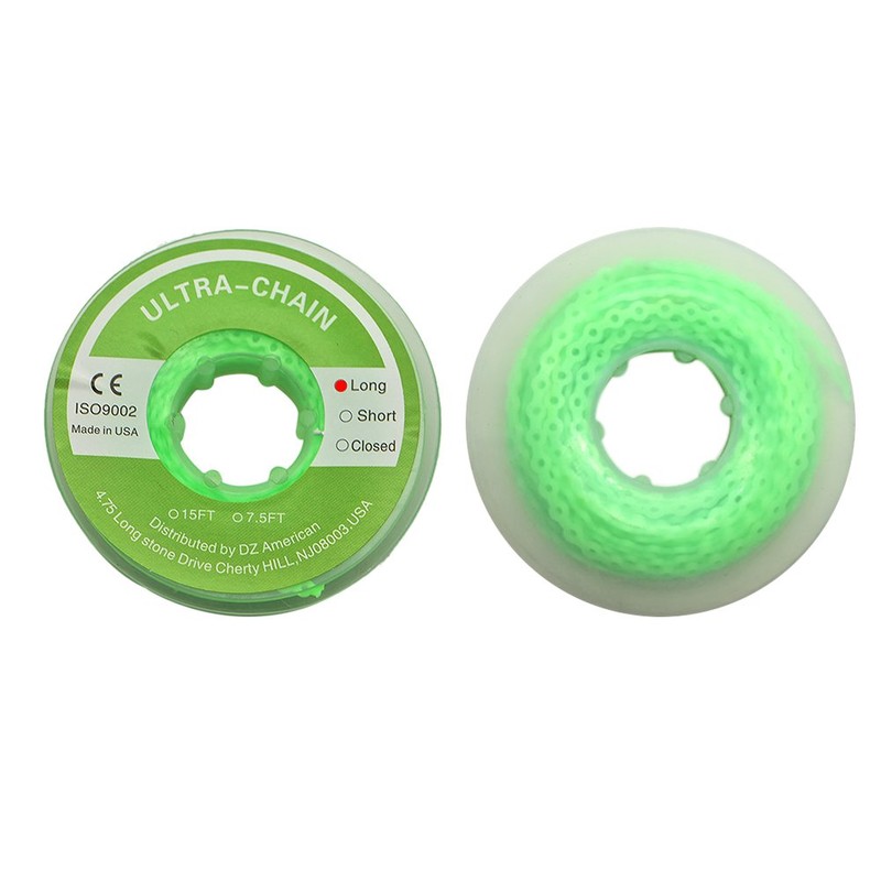 Angzhili 1 Piece Dental Orthodontic Elastic Chain Power Chains (Long,