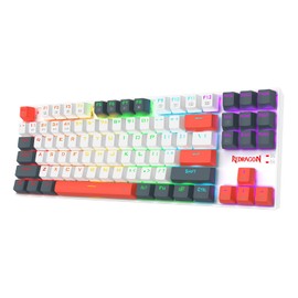 Redragon Wireless Gaming Keyboard, BT/2.4Ghz Tri-Mode Mechanical Keyboard with Aluminum Pannel, Hot-Swap Red Switch, Programmable 87 Keys TKL, LED Rainbow Backlit - K552WLR-KRS(Neo Nocturne)