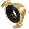 Agora-Tec Brass Quick Coupling with 3/4 Inch (26.4 mm) Male