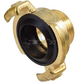 Agora-Tec Brass Quick Coupling with 3/4 Inch (26.4 mm) Male Thread Coupling with Quick Release