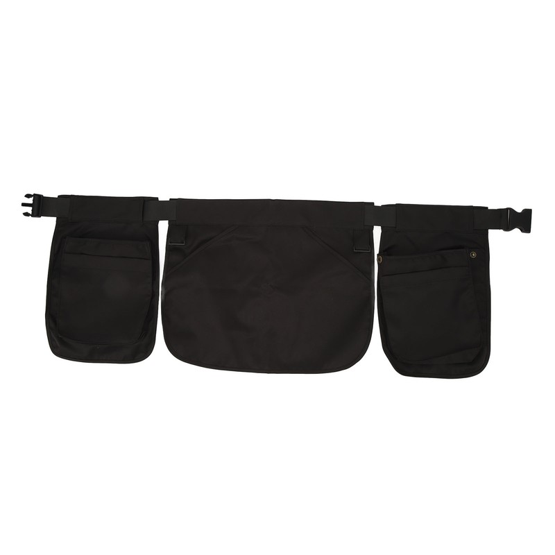 Apron Waist Cover with Plastic Buckle Multiple Pockets Server Aprons