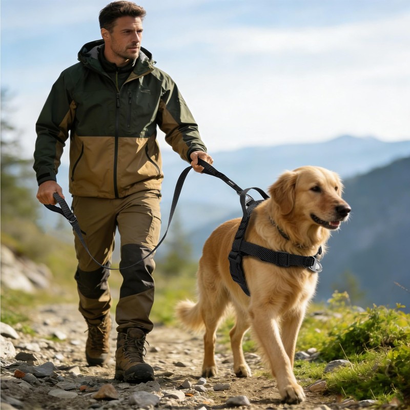 Annchwool No Pull Dog Harness with Front Clip and Easy