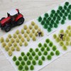 Cayway 64 PCS Static Grass Tuft Green Model Grass Tufts