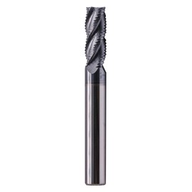 Solid Carbide Roughing End Mill(1Pc 5/16") - ALCrSiN Nano Coated, 4 Flute, 35 Degree Helix, 5/16" Cutting Diameter, 5/16" Shank Diameter, 13/16" Length of Cut, 2-1/2" Overall Length