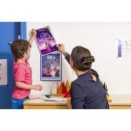 Format 3377993540019 – prospekttasche mit 1 ñse A4 Hoch Blau VE5 St.